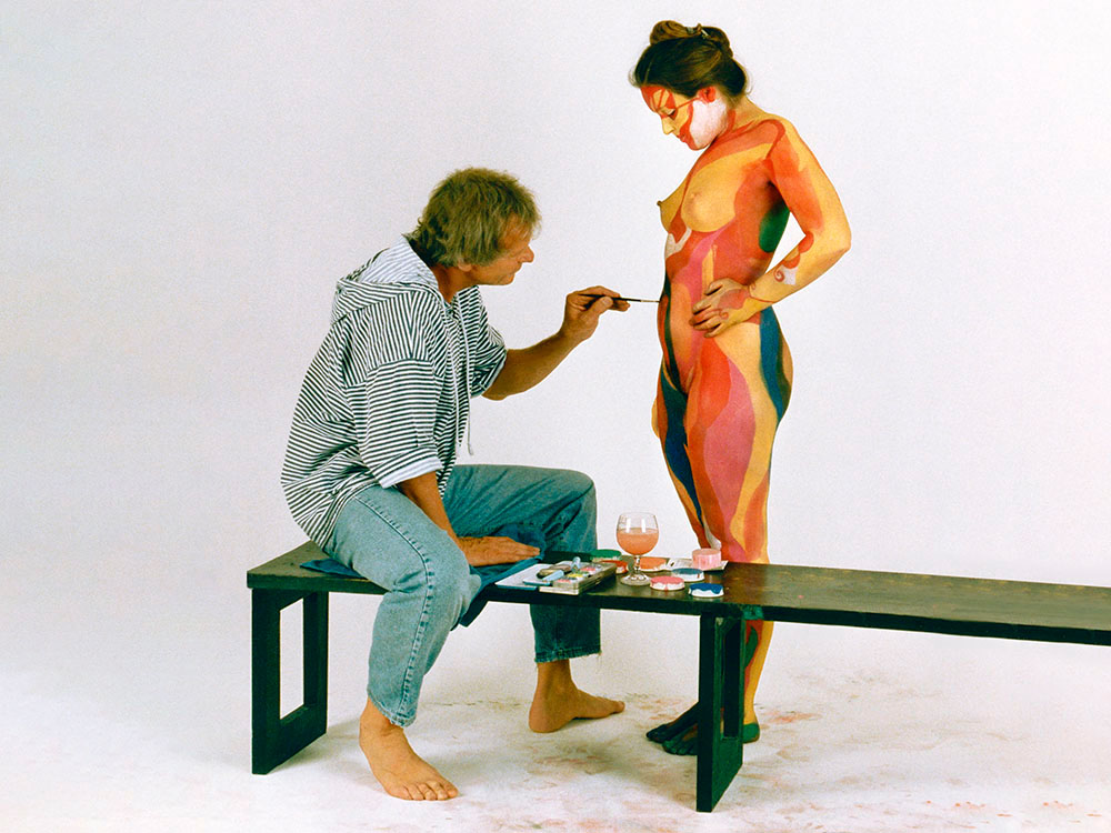 Bodypainting – bemalte Körper – nackte bemalte Frau